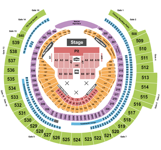 Rogers Centre My Chemical Romance Seating Chart